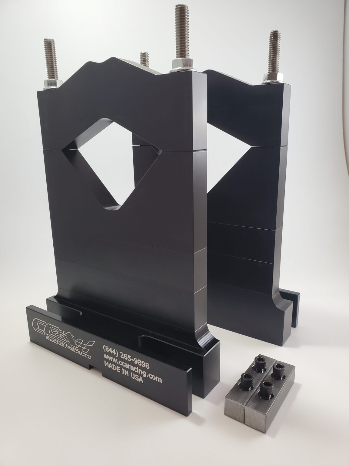 Crankshaft VBlock, Modular, Pair Black CCA Racing Products